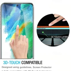 4 pcs Screen Protector For Samsung Galaxy S25 Ultra S25 Ultra Plus S24 Ultra Plus S23 S22 S21 S20 Plus Ultra A35 5G Tempered Glass 9H Hardness Anti Bubbles Anti-Fingerprint High Definition Ultra Thin