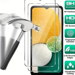 2 pcs Screen Protector For Samsung Galaxy S25 Ultra Plus A54 A34 A14 A73 A53 A33 A23 A13 A72 A52 A42 A32 A22 A12 A02 A71 A51 A41 A31 A21 A11 A01 Tempered Glass 9H Hardness Anti-Fingerprint High