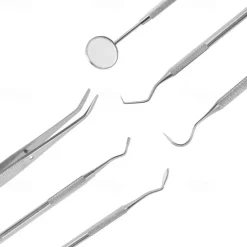 9 Pcs Set Stainless Steel Dental Cleaning Tools Oral Care Tools Dental Calculus Cleaning Dental Stains Tartar Care Tools