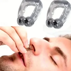 4 PCS Silicone Magnetic Anti Snore Stop Snoring Nose Clip Sleep Tray Sleeping Aid