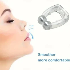 4 PCS Silicone Magnetic Anti Snore Stop Snoring Nose Clip Sleep Tray Sleeping Aid