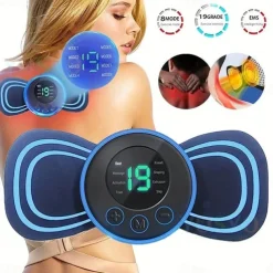 3/6 PCS Smart EMS Neck Massager Mini Neck and Back Stimulation Massager Portable Gel Pad Sticker thin