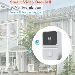 1 pcs Smart Visual Doorbell Wireless Wifi Household Low PowerConsumption Long Standby APP Remote Intercom (build In Battery)