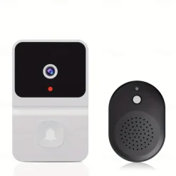 1 pcs Smart Visual Doorbell Wireless Wifi Household Low PowerConsumption Long Standby APP Remote Intercom (build In Battery)