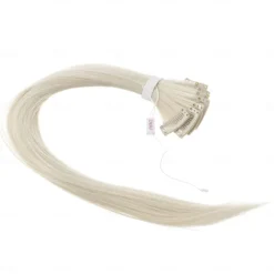 12 Pcs Straight One Color Party Highlights Clip on in Hair Extensions Colored Hair Streak Synthetic Hairpieces