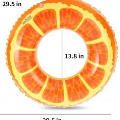 3 PCS Swimming Rings Inflatable Pool Floats for Kids Adults 32.5'' Fruits Pool Floaties Rings Tube Toys for Summer Beach Water Float Party, Swimming Pool, Ocean, Beach Time