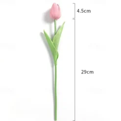 10 Pcs Tulip Artificial Flower Simulation Flower Decoration Home Bedroom Living Room Dining Table Decoration Dry Flower Bouquet Photo Prop