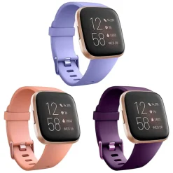 3 PCS Watch Band for Fitbit Versa 2 / Versa Lite / Versa SE / Versa Silicone Replacement Strap Soft Breathable Sport Band Wristband