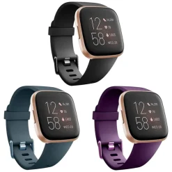 3 PCS Watch Band for Fitbit Versa 2 / Versa Lite / Versa SE / Versa Silicone Replacement Strap Soft Breathable Sport Band Wristband