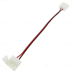 5 pcs Waterproof 8/10mm Wide 2-pin SMD 5050 3528 Flex LED Strip Connector Monochrome LED Strip to Strip Jumper