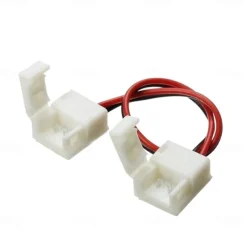 5 pcs Waterproof 8/10mm Wide 2-pin SMD 5050 3528 Flex LED Strip Connector Monochrome LED Strip to Strip Jumper