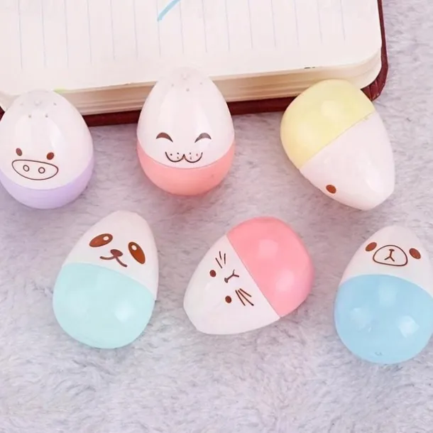 6 Pcs/lot Capsules Highlighter Vitamin Pill Highlight Marker Color Pens Drawing Spot Liner Stationery Office School Supplies