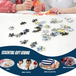 1000 Piece Jigsaw Puzzle for Adults,Ship Cartoon Pirate Ship Jigsaw Puzzle Adult Puzzle Jumbo Adults' Toy Gift