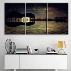 3 Pieces Guitar Poster Guitar Wall Decor Music Decor Music Wall Decor Guitar Canvas Wall Art Music Pictures Wall Art Music Wall Art Prints for Bedroom Living Room Decor (12x18x3Pcs)