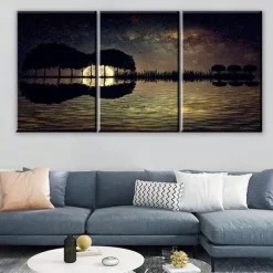 3 Pieces Guitar Poster Guitar Wall Decor Music Decor Music Wall Decor Guitar Canvas Wall Art Music Pictures Wall Art Music Wall Art Prints for Bedroom Living Room Decor (12x18x3Pcs)