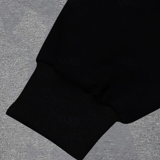 2 Pieces Kids Boys Suit Sweatshirt & Sweatpants Set Clothing Set Outfit Graphic Long Sleeve Crewneck Set Outdoor Sports Fashion Spring Fall 4 years+ Black