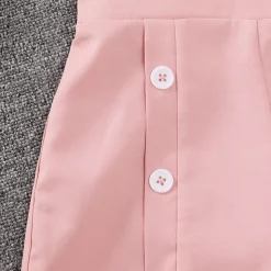 2 Pieces Kids Girls' Floral Crewneck Sweatshirt & Sweatpants Set Set Long Sleeve Fashion Outdoor Cotton 7-13 Years Summer Pink