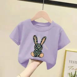 2 Pieces Kids Girls' Geometric Pants Suit Set Short Sleeve Fashion Outdoor Cotton 3-7 Years Summer Black White Yellow