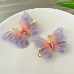 6 Pieces Kids Girls' Hair Accessories Sweet Party Daily Solid Color 6# pink 4# Butterfly Love