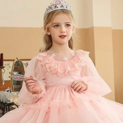 2 Pieces Kids Girls' Hair Accessories Tiara Active Sweet Party Birthday Heart Pink Blue