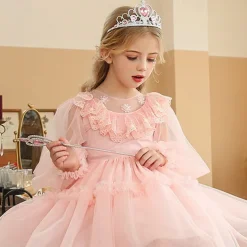 2 Pieces Kids Girls' Hair Accessories Tiara Active Sweet Party Birthday Heart Pink Blue