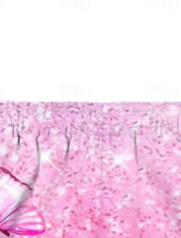 2 Pieces Kids Girls' T-shirt & Shorts Clothing Set Outfit Animal Unicorn Short Sleeve Crewneck Set Outdoor Active Fashion Cute Summer Spring 3-13 Years Pink