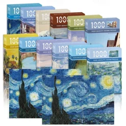 1000 Pieces Of Paper Oil Painting Puzzle Puzzle Puzzle Adult Stress Relief Toy Gift Flat PuzzleAdult Style