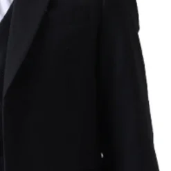4 Pieces Ring Bearer Suit Boys Kids Suit & Blazer Blazer & Vest & Pants & Shirt & Tie Formal Set Clothing Set Party Special Occasion Birthday Fashion Gentle Solid Color Black Dusty Blue Spandex