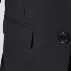 4 Pieces Ring Bearer Suit Boys Kids Suit & Blazer Blazer & Vest & Pants & Shirt & Tie Formal Set Clothing Set Party Special Occasion Birthday Fashion Gentle Solid Color Black Dusty Blue Spandex