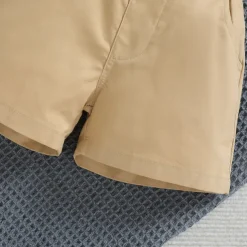 3 Pieces Ring Bearer Suit Boys Kids Toddler Shirt & Shorts School Formal Party Fashion Gentle Solid Color V Neck White Cotton