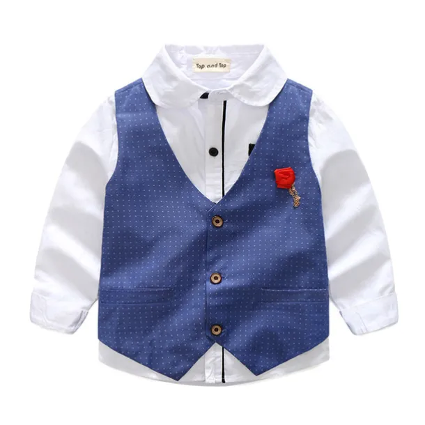 3 Pieces Ring Bearer Suit Boys Kids Suit Formal Suit Suit & Blazer Clothing Set School Formal Home Cool Gentle Plaid Print Black Wine Red Cotton
