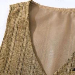 3 Pieces Ring Bearer Suit Boys Kids Suit Formal Suit Shirt & Pants Tank & Pants Clothing Set School Formal Vacation Fashion Basic Formal Stripe Patchwork Blue Khaki Gray Cotton