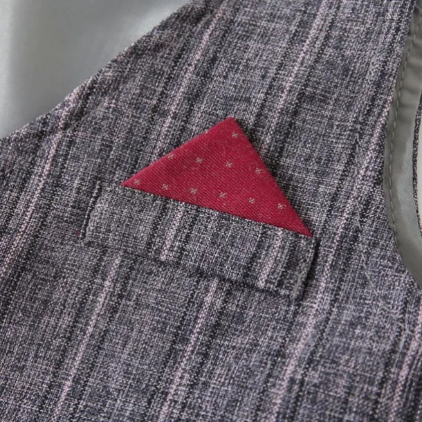 3 Pieces Ring Bearer Suit Boys Kids Suit Formal Suit Shirt & Pants Tank & Pants Clothing Set School Formal Vacation Fashion Basic Formal Stripe Patchwork Blue Khaki Gray Cotton