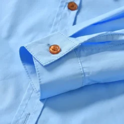 4 Pieces Ring Bearer Suit Boys Kids Suit Formal Suit Suit & Blazer Formal Party Fashion Solid Color Buttons Pocket Sky Blue Cotton