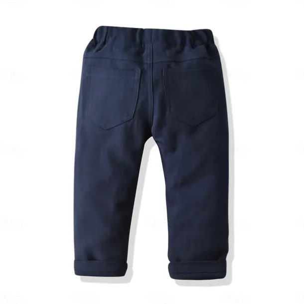 4 Pieces Ring Bearer Suit Boys Kids Suit Formal Suit Suit & Blazer Formal Party Fashion Solid Color Buttons Pocket Sky Blue Cotton