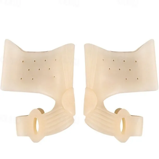 2 Pieces Silicone Gel Toes Separator Hallux Valgus Corrector Bunion Bone Ectropion Adjuster Toes Outer Foot Care