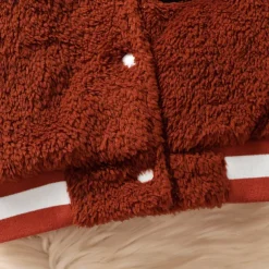 2 Pieces Toddler Boys Hoodie & Sweatpants Set Outfit Letter Long Sleeve Patchwork Set School Fashion Daily Fall Winter 4-7 Years Brown