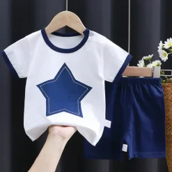 2 Pieces Toddler Boys T-shirt & Shorts Outfit Animal Cartoon Short Sleeve Cotton Set Outdoor Adorable Daily Summer Spring 3-7 Years 3 green teddy bears 9 spectacled bear 13 Stripes Bear