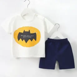 2 Pieces Toddler Boys' T-shirt & Shorts Outfit Cartoon Short Sleeve Cotton Set School Adorable Daily Summer Spring 3-7 Years B60 B73 B52