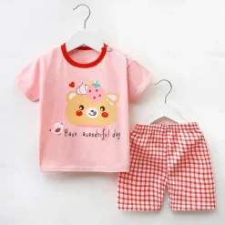 2 Pieces Toddler Boys' T-shirt & Shorts Outfit Cartoon Short Sleeve Cotton Set School Adorable Daily Summer Spring 3-7 Years B60 B73 B52