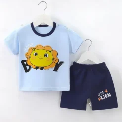 2 Pieces Toddler Boys' T-shirt & Shorts Outfit Cartoon Short Sleeve Cotton Set School Adorable Daily Summer Spring 3-7 Years B60 B73 B52