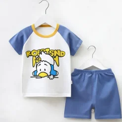 2 Pieces Toddler Boys' T-shirt & Shorts Outfit Cartoon Short Sleeve Cotton Set School Adorable Daily Summer Spring 3-7 Years B60 B73 B52