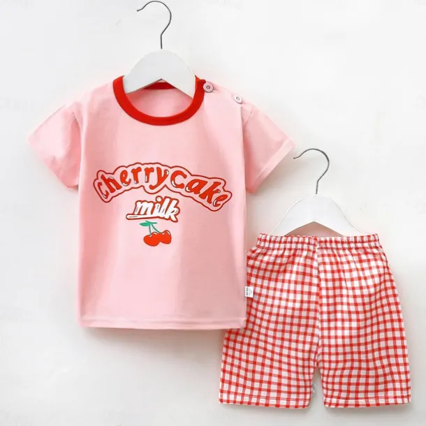 2 Pieces Toddler Boys' T-shirt & Shorts Outfit Cartoon Short Sleeve Cotton Set School Adorable Daily Summer Spring 3-7 Years B60 B73 B52
