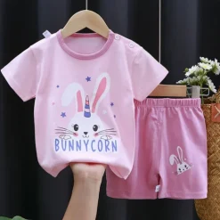 2 Pieces Toddler Boys' T-shirt & Shorts Outfit Cartoon Short Sleeve Cotton Set School Adorable Daily Summer Spring 3-7 Years B60 B73 B52