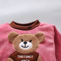 3 Pieces Toddler Girls' Graphic Zipper Pants Suit Set Long Sleeve Active Formal Cotton 3-7 Years Spring Pink Light Brown Khaki