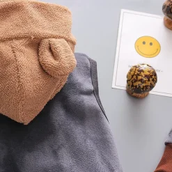 3 Pieces Toddler Girls' Graphic Zipper Pants Suit Set Long Sleeve Active Formal Cotton 3-7 Years Spring Pink Light Brown Khaki