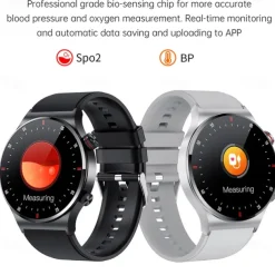 696 QW33 Smart Watch Fitness Tracker ECG PPG Bluetooth Call Reminder Android iOS IP67 46mm 1.28
