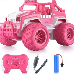 112 Remote Control Off-Road Vehicle Pink Girl Remote Control Car Oversized Climbing Car Children's Toy Car Gift