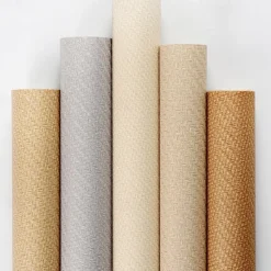 1 Roll Chinese Style Imitation Grass Cloth Woven Wallpaper for Restaurants Cafes Hotels Decorative Wallpapers Retro Nostalgic 3D Imitation Bamboo Linen Wallpaper Non Self-adhesive 950x53cm/374x20inch