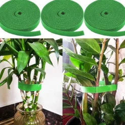 3 Rolls Plant Bandage Velcro Tie Adjustable Plant Support Reusable Fastener Tape For Home Garden Accessories